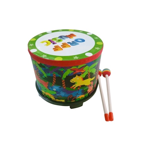 Muslady 8-inch Floor Drum Wooden Floor Drum