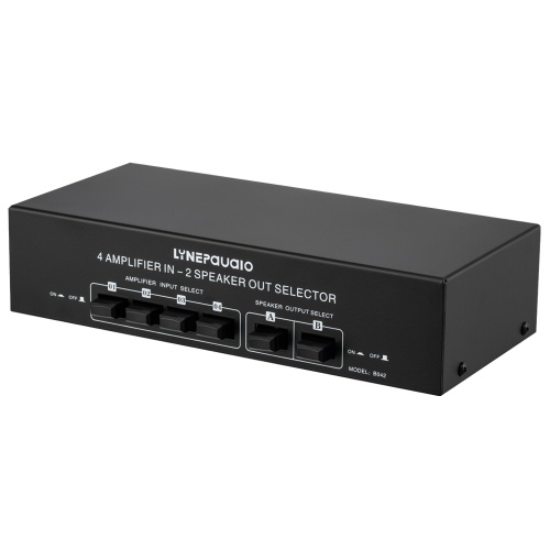 LYNEPAUAIO 4 In 2 Out Audio Switcher Audio Signal Selector Distributor Splitter Box 