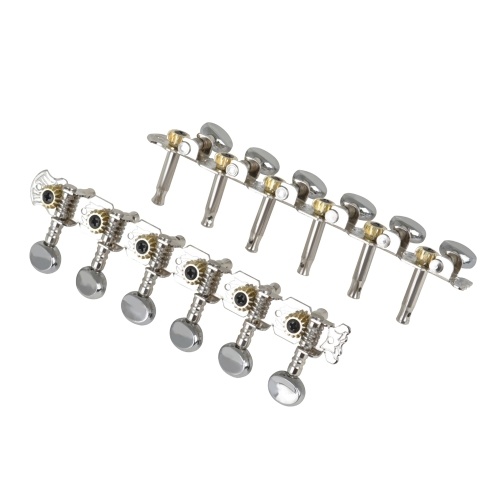 

6+6 Guitar String Tuning Pegs with Mounting Screws and Ferrules Steel Tuner Machine Heads Guitar Tuning Keys Guitar Replacement Accessories for 12-String Folk Guitars