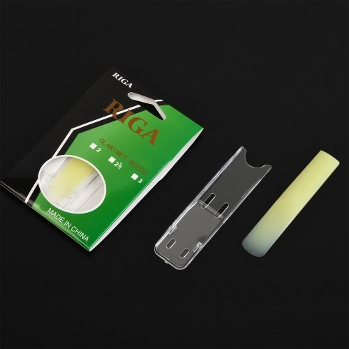 

RIGA 3pcs Clarinet Resin Reeds Synthetic Resin Reeds Part Replacement for Clarinet Accessories Strength 1.5