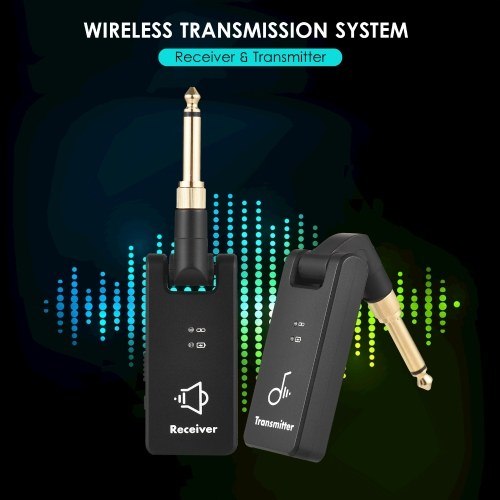 M-VAVE WP-8 Wireless Transmission System 2.4G Rechargeable Electric Guitar Receiver & Transmitter