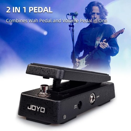 JOYO WAH-I 2-in-1 Wah Volume Pedal - Compact, Portable, and Versatile Guitar Effect Pedal 