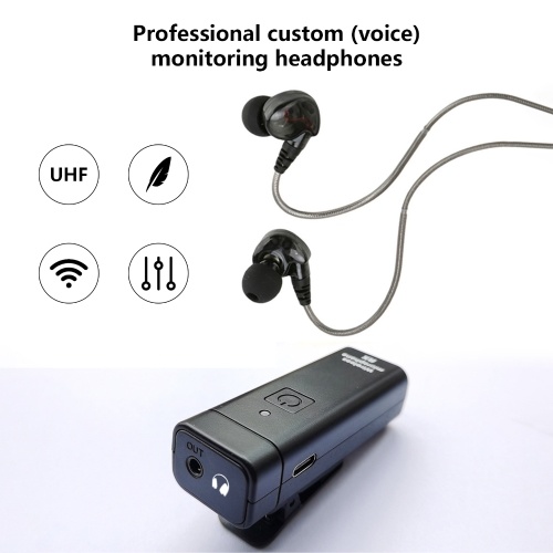 M9 Wireless In Ear Earphone Monitoring System with Earphone Real-time Ear Return UHF FM Without Delay Simultaneous for Singer Band Stage