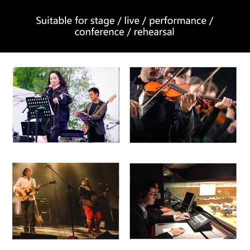 M9 Wireless In Ear Earphone Monitoring System with Earphone Real-time Ear Return UHF FM Without Delay Simultaneous for Singer Band Stage