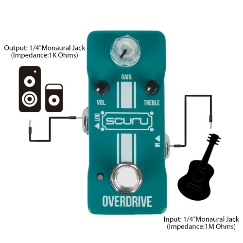 SCURU VS702 Vintage Analog Guitar Delay Effects Pedal - TIME/VOL/REPEAT Comprehensive Controls Effector 