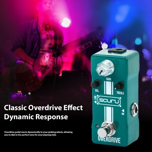 SCURU VS702 Vintage Analog Guitar Delay Effects Pedal - TIME/VOL/REPEAT Comprehensive Controls Effector 