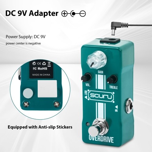 SCURU VS702 Vintage Analog Guitar Delay Effects Pedal - TIME/VOL/REPEAT Comprehensive Controls Effector 