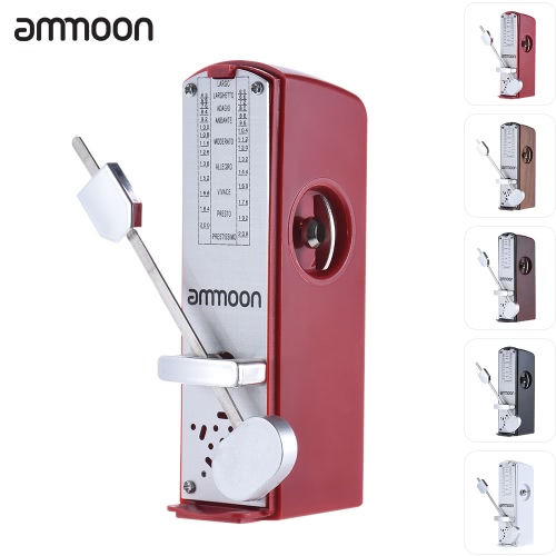 

ammoon Portable Mini Mechanical Metronome Universal Metronome 11cm Height for Piano Guitar Violin Ukulele Chinese Zither Music Instrument