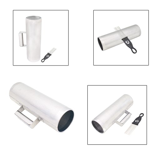 

Stainless Steel Guiro 12" * 4" Percussion Instrument Musical Training Tool with Scraper