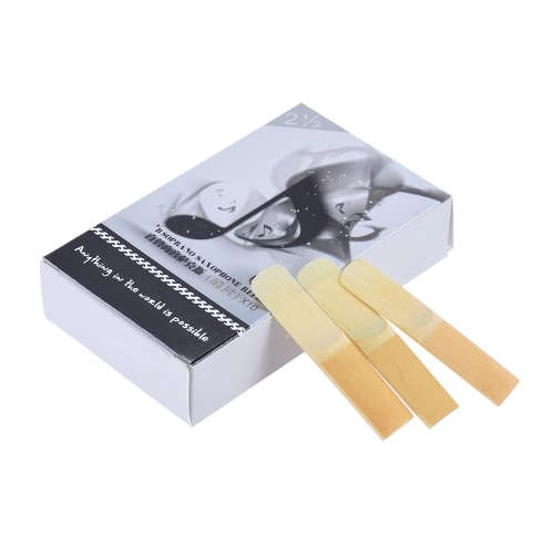 

High Grade Soprano Saxophone Sax Bamboo Reeds Strength 2.5, 10pcs/ Box
