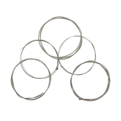 Conjunto de cordas de guitarra elétrica de 5 cordas Nylon de fermento de níquel Core (.045-.13) Tensão média