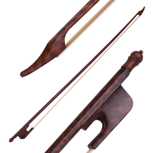 Ben equilibrato Barocco Snakewood 3/4 Cello Bow crine rotonda Stick verso l'esterno Camber