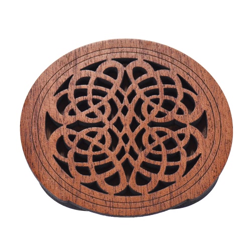 

Гитара деревянная Soundhole Sound Hole Обложка Блок Обратная связь Буфер Mahogany Wood для EQ Акустические гитары Фолк