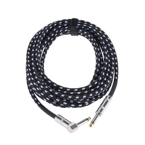 ammoon 6 Meters/ 20 Feet Electric Guitar Bass Musical Instrument Cable Cord