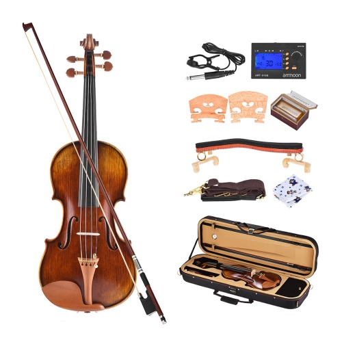 Ammoam Pro Master Maestro Antonio Stradivari 1716 Style à la main Antique 4/4 Full Size Violin Fiddle Kit