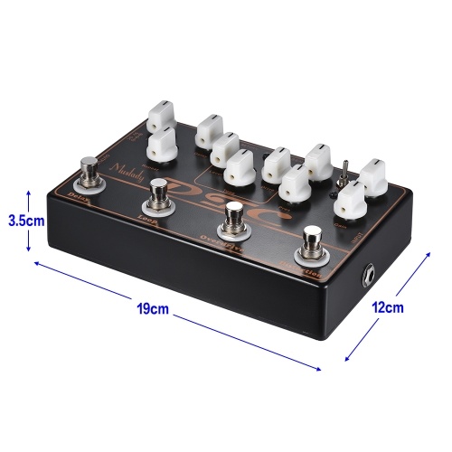 

ammoon DTC 4-in-1 Electric Guitar Effects Pedal