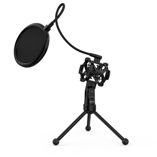 ammoon Mini Desktop Microphone Tripod Stand