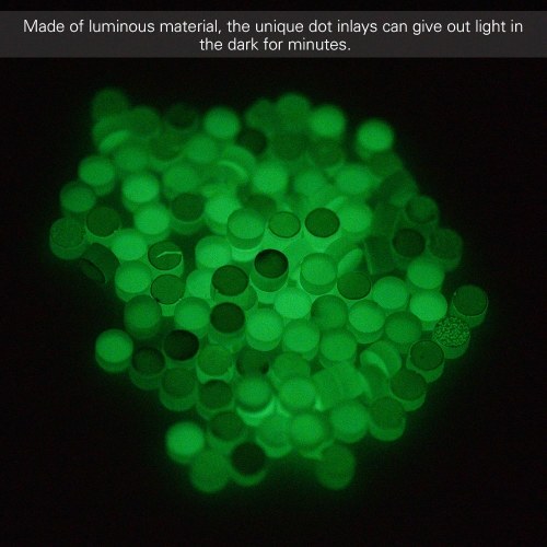

100PCS Guitar Fretboard Markers Inlay Dots Fingerboard Neck Side Dot Luminous Material Diameter of 5mm
