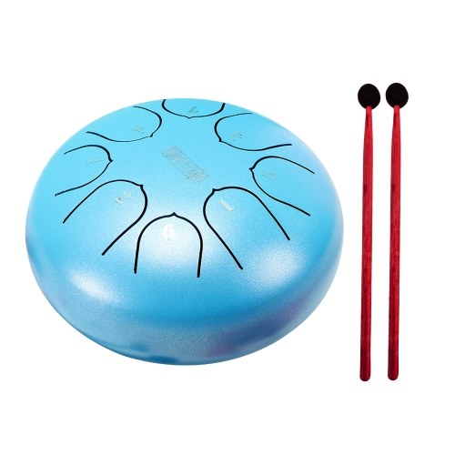 

6in Percussion Drum 8-Tone Hand Pan Drums with Drumsticks Percussion Musical Instruments