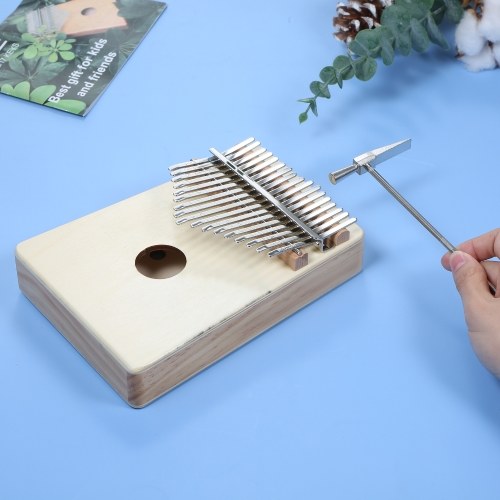 Kalimba 17 Keys Thumb Piano Music High Quality Wood Musical Instruments With Learning Book  Music Box