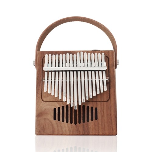 

17-Key Solid Wood Acoustic Thumb Piano Kalimba Mbira with Top Carry Handle