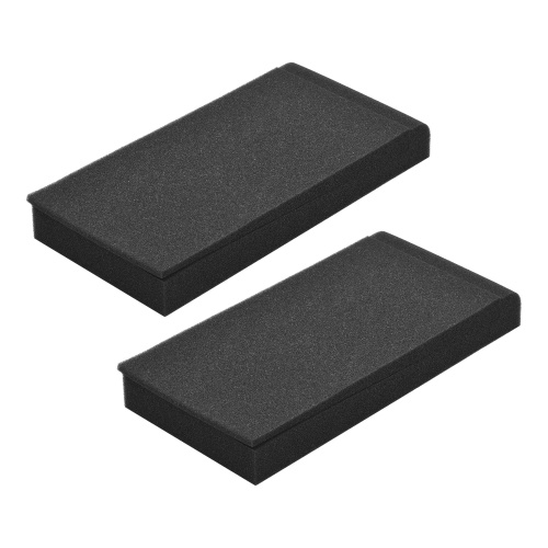 2 Packs High Density Acoustic Isolation Foam Isolation Pads 27 * 14cm Usable Area for Studio Monitor Speaker