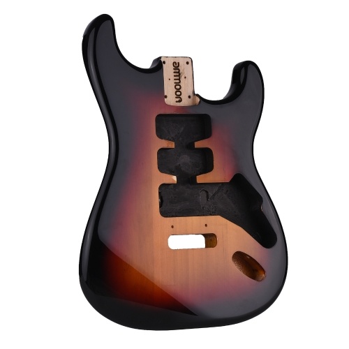 

ammoon Electric Guitar Body Unfinished Guitar Body Alder Wood Blank Guitar Barrel Electric Guitars DIY Parts for ST Electric Guitar