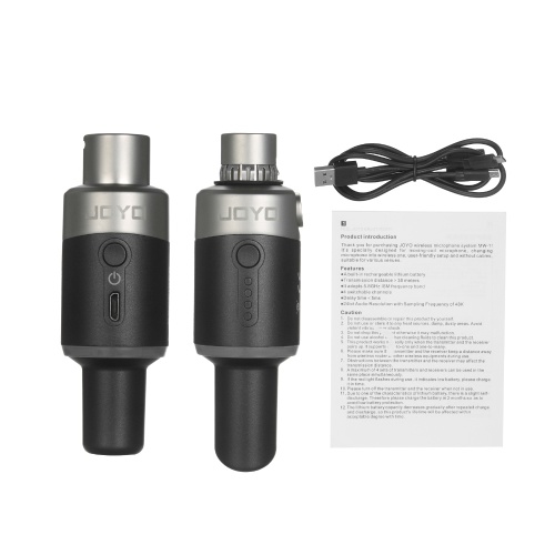JOYO MW-1 5.8GHz Rechargeable Wireless Microphone System Wireless Microphone Transmitter & Receiver 