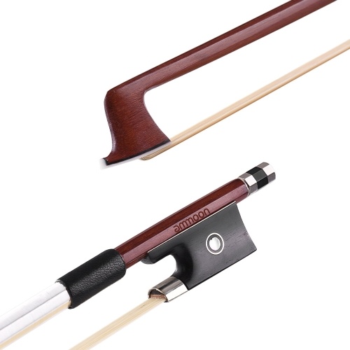 ammoon Concert Level 4/4 Violin Fiddle Bow Well Balanced IPE Wood Stick Ebony Horsehair 