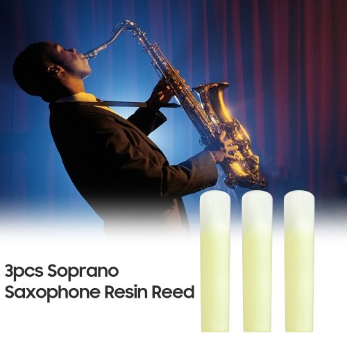 

RIGA 3pcs Soprano Saxophone Resin Reed Sax Resin Reed Saxophone Accessories Strength 2.0