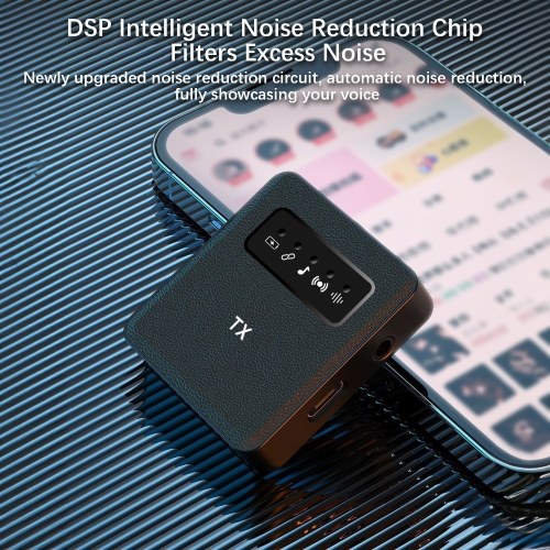 2.4G Wireless Collar Clip Microphone Clip-on Microphone Mic Transmitter and Receiver with Clip 