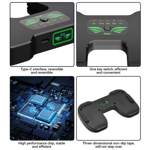 P2 Wireless Page Turner Pedal - Effortless Music Navigation for Tablets and Smartphones