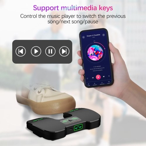 P2 Wireless Page Turner Pedal - Effortless Music Navigation for Tablets and Smartphones