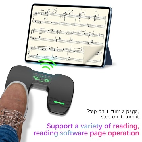 P2 Wireless Page Turner Pedal - Effortless Music Navigation for Tablets and Smartphones