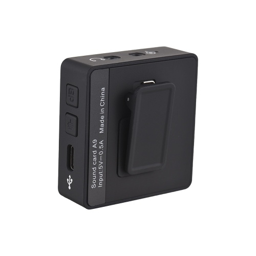 Portable A9 Professional Sound Card Voice Changer: Transform Your Voice with 11 Effects, Built-in Mic, and Color Screen Display 
