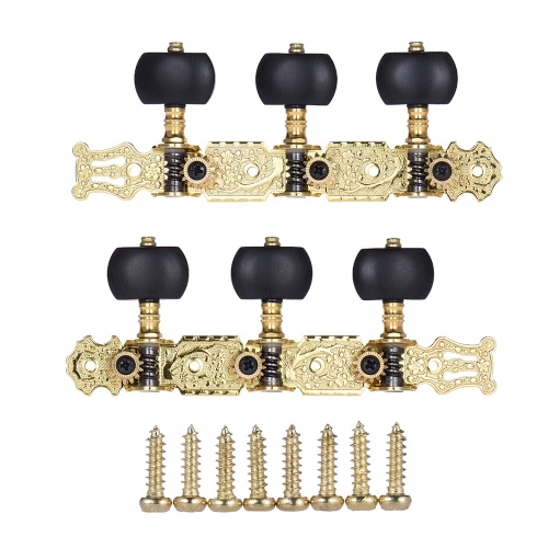 

Алиса AO-020V3P 2pcs (L & R) Позолоченные Акустическая гитара Классическая 3 + 3 головок машины (Long) Tuning Ключи колышки Струнн