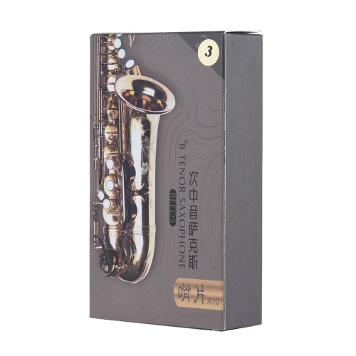

High Grade Bb Tenor Saxophone Sax Bamboo Reeds Strength 3.0, 10pcs/ Box