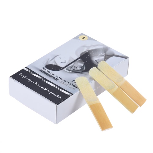 

High Grade Soprano Saxophone Sax Bamboo Reeds Strength 3.0, 10pcs/ Box