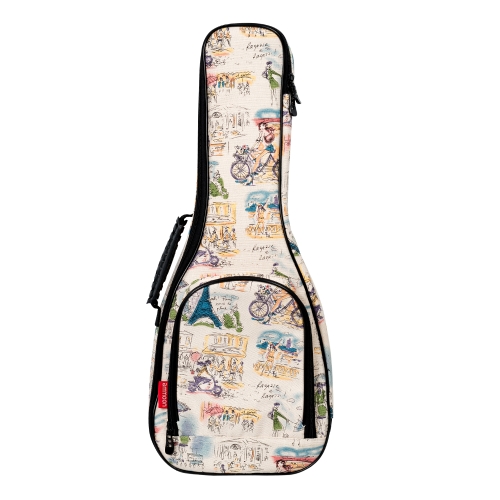 

ammoon 23" Concert Ukelele Ukulele Uke Bag Backpack Case 10mm Cotton Padding Durable Colorful with Adjustable Shoulder Strap Carry Handle