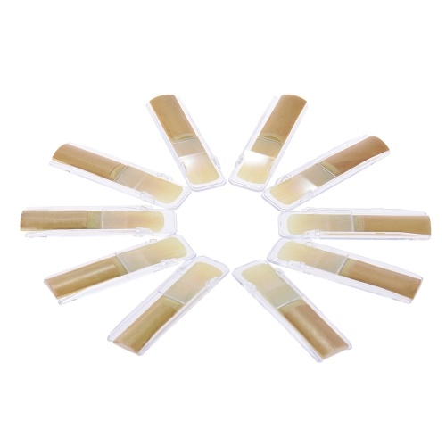 

Elementary Eb Alto Saxophone Sax Reeds Strength 2.0 for Beginners, 10pcs/ Box