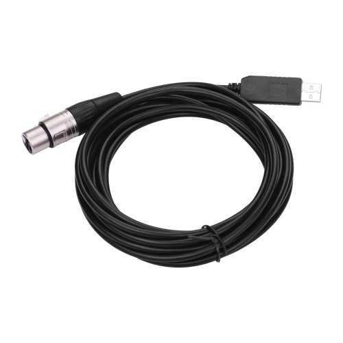 

RS485 DMX512 Converter Cable USB to 3Pin XLR Female Interface Computer Connecting Stage Lighting Devices LED Control Cable