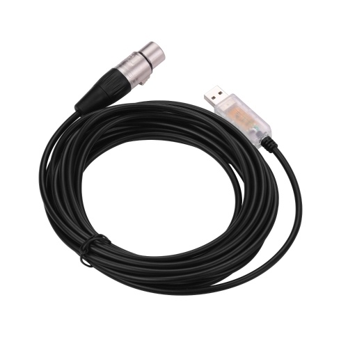 

RS485 DMX512 Converter Cable USB to 3Pin XLR Female Interface Computer Connecting Stage Lighting Devices LED Control Cable