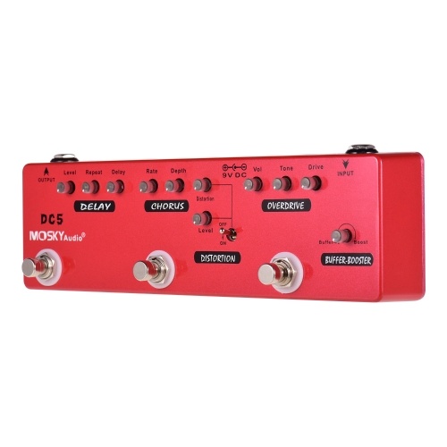 MOSKY DC5 6-in-1 Guitar Multi-Effects Pedal 