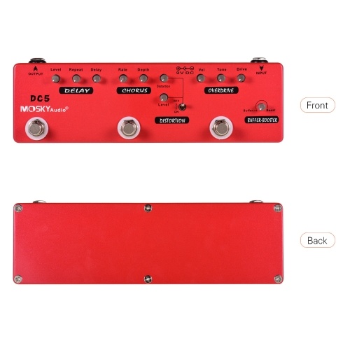 MOSKY DC5 6-in-1 Guitar Multi-Effects Pedal 