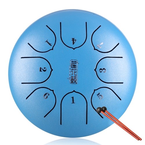 

6in Metal Tongue Drum Mini 8-Tone Hand Pan Drums