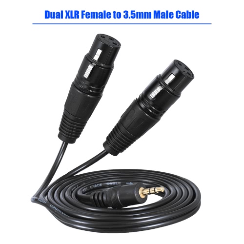 

1,5 м / 5ft кабель аудио кабель Dual XLR Женский к штекером 3,5 мм
