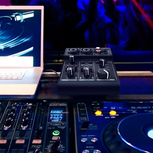 Ammoon Agm02 Mini 2 Channel Sound Card Mixing Console huismerk kopen in de aanbieding Ammoon Agm02 Mini 2 Channel Sound Card Mixing Console huismerk kopen in de aanbieding
