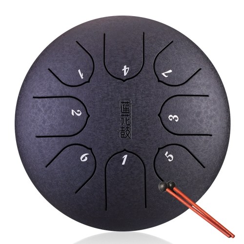

6in Metal Tongue Drum Mini 8-Tone Hand Pan Drums