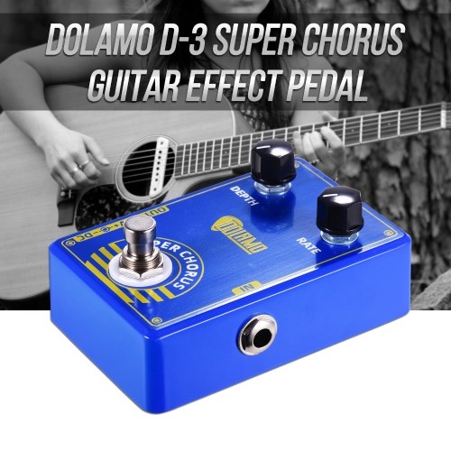 Dolamo D-3 Super Chorus Guitar Effect Pedal Chorus Pedal with True Bypass for Electric Guitar