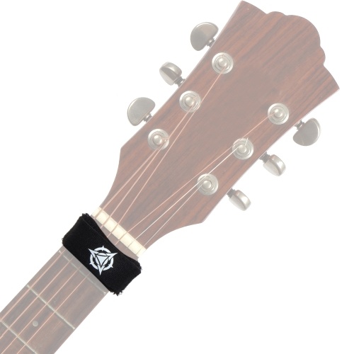 Cuerdas de guitarra Rockhouse Muter Cuerda de guitarra Mute Diapasón Mute Wrap 18cm para guitarras eléctricas acústicas estándar de 6 cuerdas